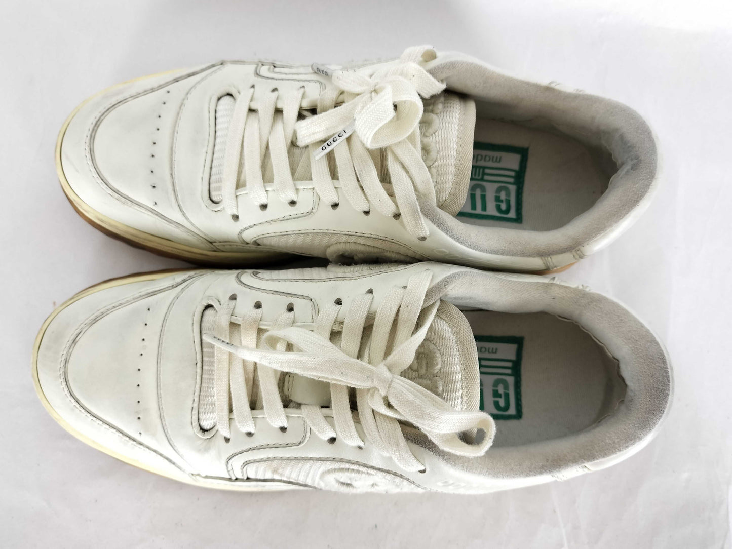 GUCCI White Size 38 Sneakers