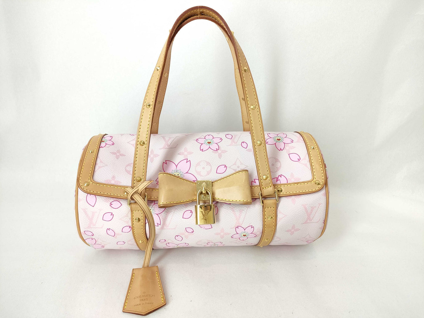 LOUIS VUITTON Monogram Cherry Monogram Cherry Papillon 26 Murakami Takashi M92010 Handbag