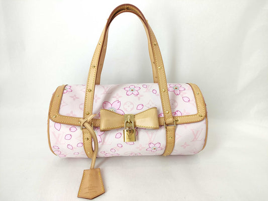 LOUIS VUITTON Monogram Cherry Monogram Cherry Papillon 26 Murakami Takashi M92010 Handbag
