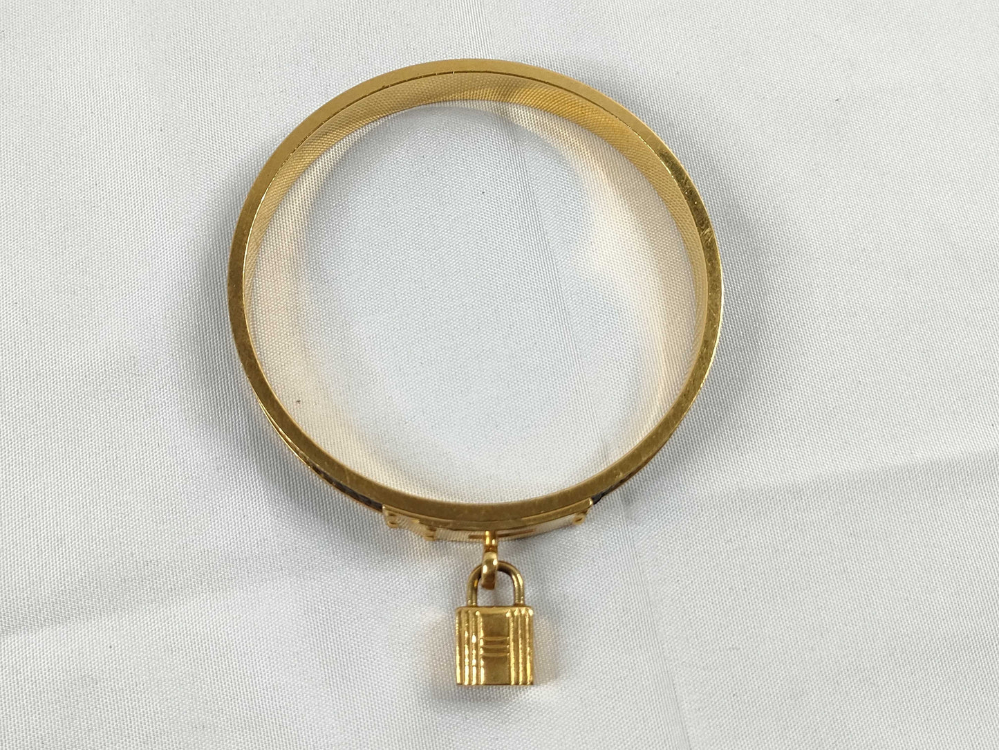 HERMES Kelly Bangle Lizard Bracelet Bangle