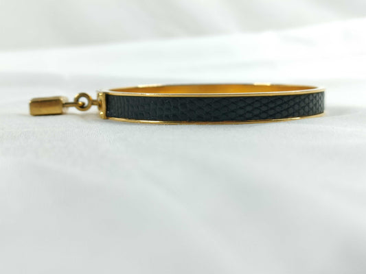 HERMES Kelly Bangle Lizard Bracelet Bangle