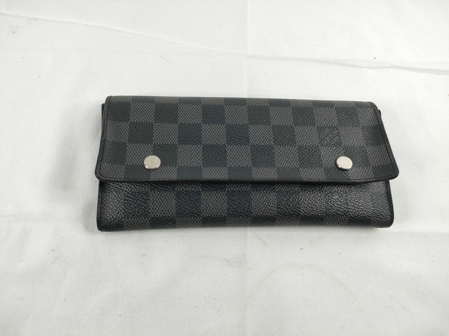 LOUIS VUITTON Damier Graffit Louis Vuitton Damier Graffit Porte Feuille Ronmodular Wallet
