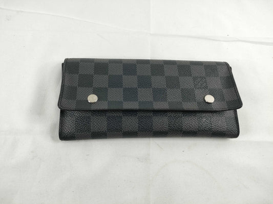 LOUIS VUITTON Damier Graffit Louis Vuitton Damier Graffit Porte Feuille Ronmodular Wallet