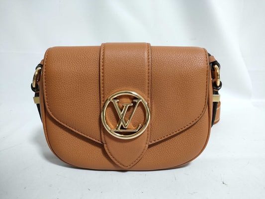 LOUIS VUITTON Tryon Leather M58968 Pont Neuf Soft MM NFC Shoulder Bag