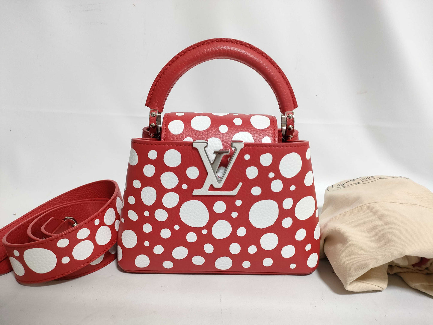 LOUIS VUITTON Yayoi Kusama Capucine M21692 NFC Shoulder Bag