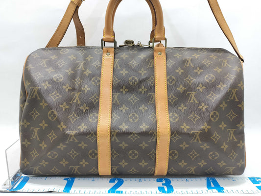 LOUIS VUITTON Monogram LOUIS VUITTON Keypol 45 Banduriere Boston Bag