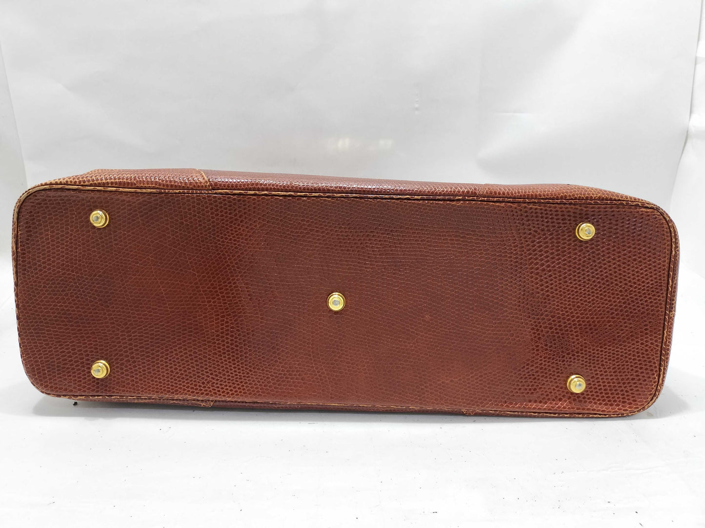 INES Crocodile Boston Bag Handbag