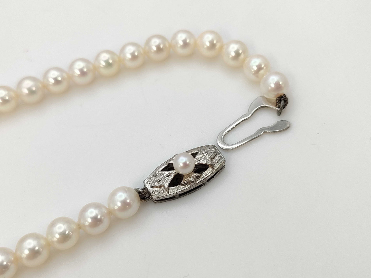 MIKIMOTO Pearl Diameter Approx. 5.5-5.9m SV 18.4g Necklace