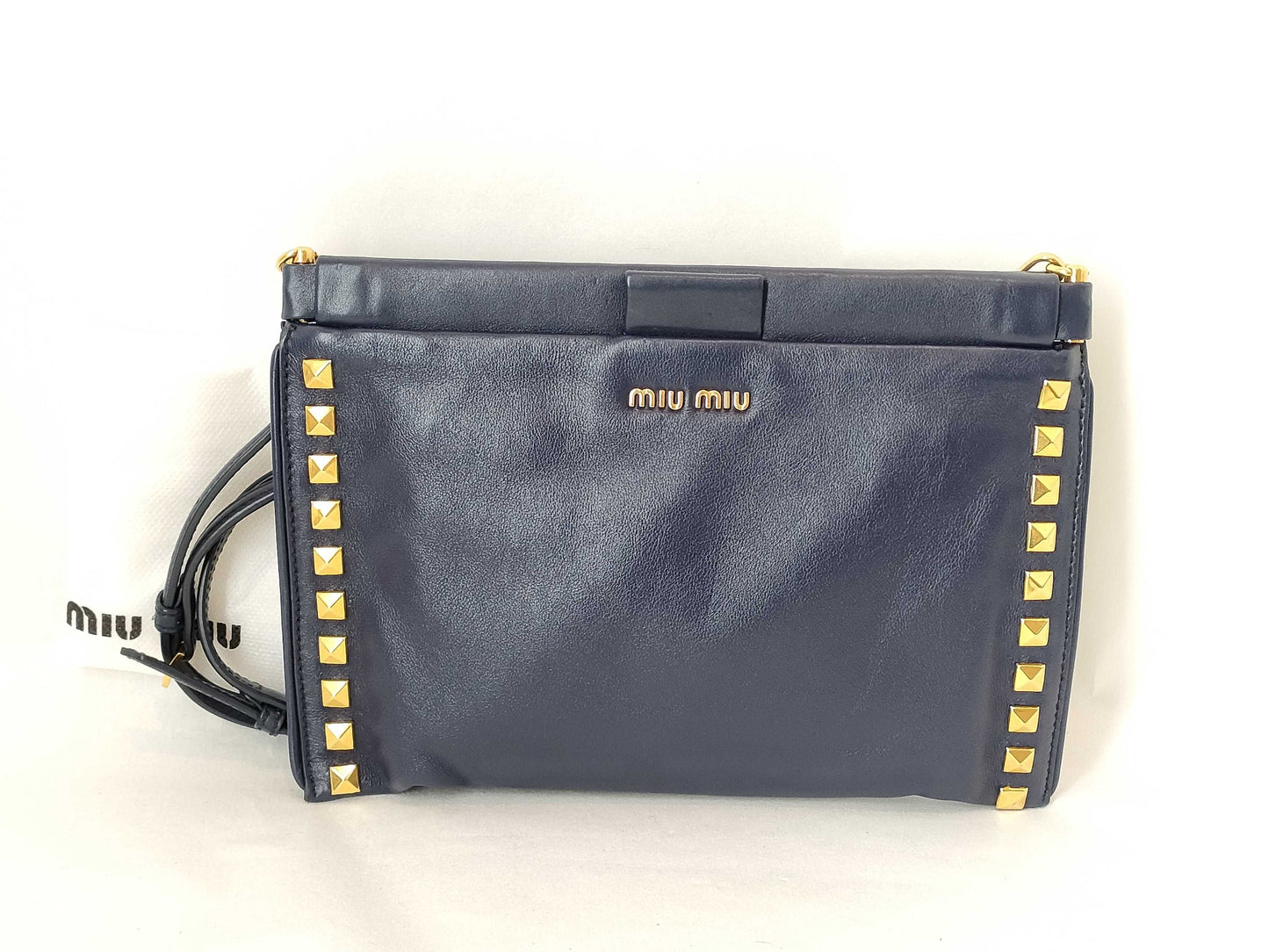 Miu Miu Miu Shoulder Pouch Stud Shoulder Bag Shoulder Bag