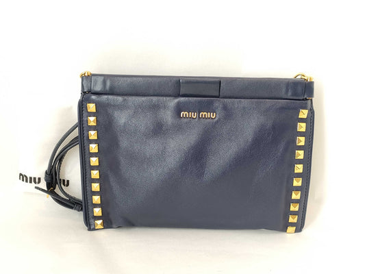 Miu Miu Miu Shoulder Pouch Stud Shoulder Bag Shoulder Bag