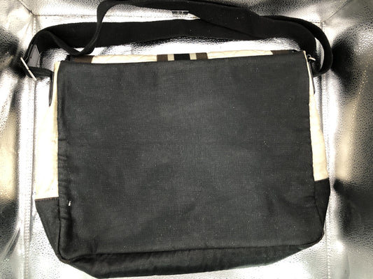 CHANEL Sport Line Shoulder Bag with Serial Number Seal 12781193 Cotton White/Black/Brown Shoulder Bag