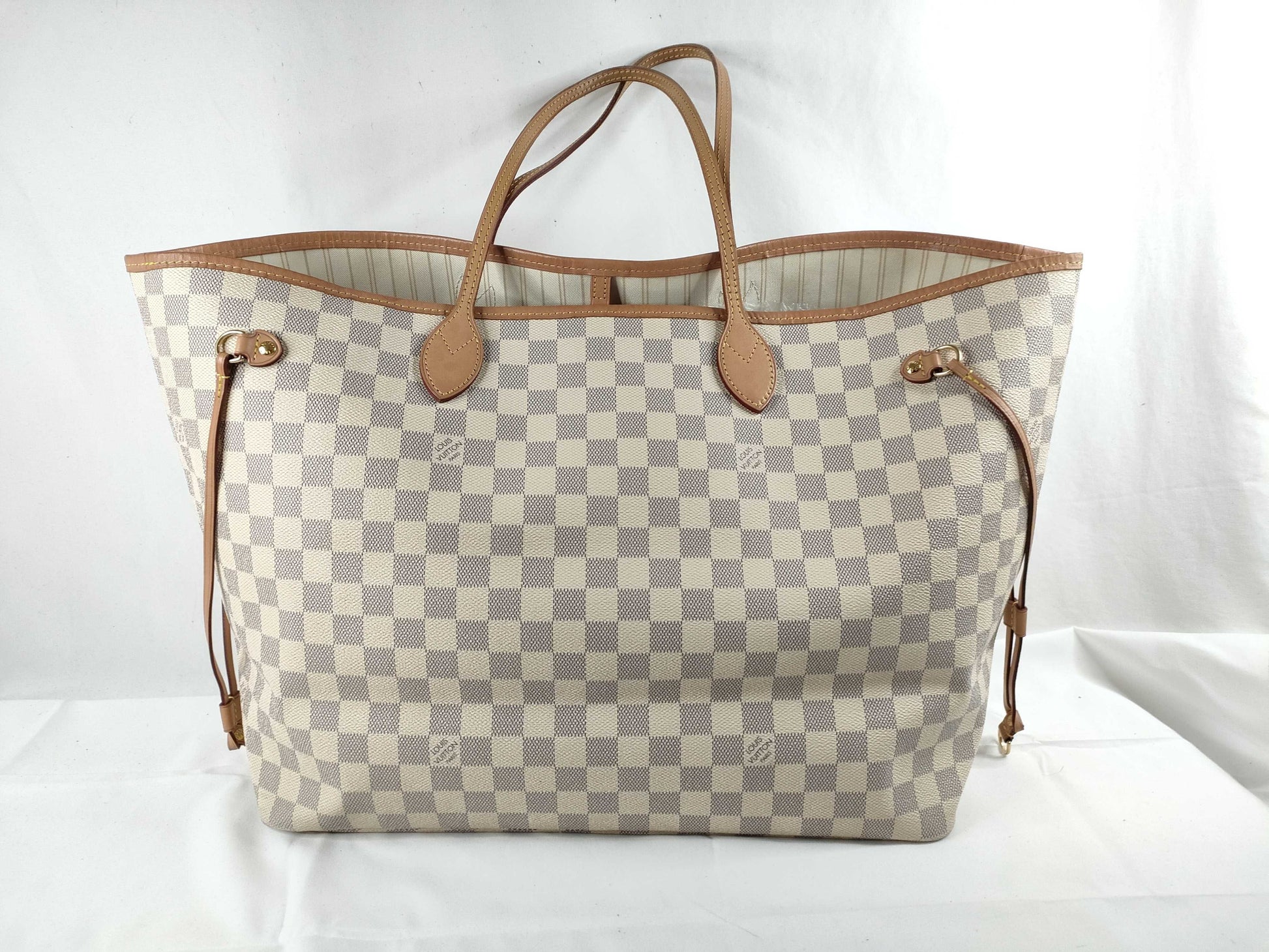 LOUIS VUITTON Damier Azure Louis Vuitton Neverful Azure Shoulder Bag