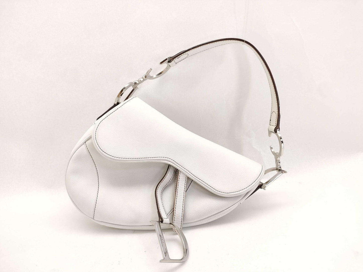Dior Saddlebag White Shoulder Bag