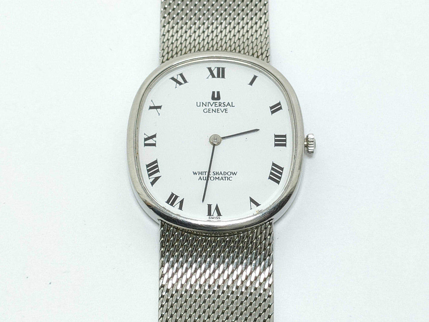 UNIVERSAL GENEVE White Shadow 866104 3306638 SS/AT White Dial Unworked Men's Watch