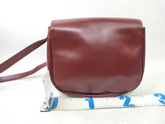 Cartier Must Cartier Leather Shoulder Bag Bordeaux Shoulder Bag