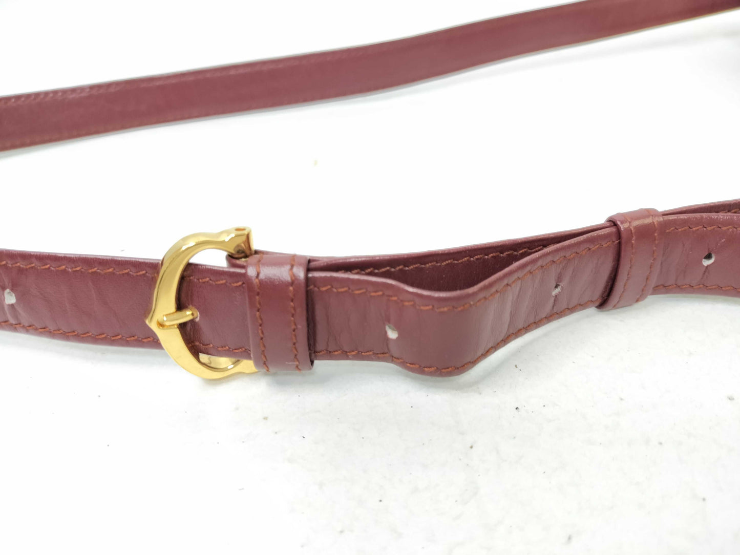 Cartier Must Cartier Leather Shoulder Bag Bordeaux Shoulder Bag