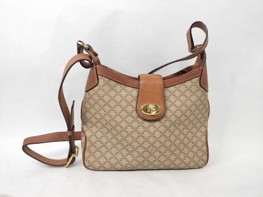 CELINE Celine PVC Shoulder Bag Brown Shoulder Bag