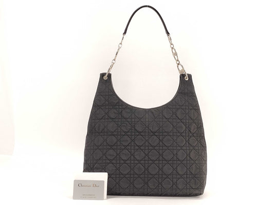 Dior Christian Dior Nylon One Shoulder Bag Black Shoulder Bag