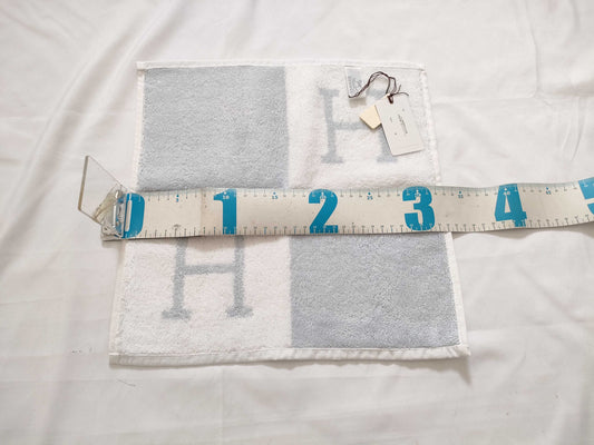 HERMES Cotton Hand Towel Light Blue Other Accessories