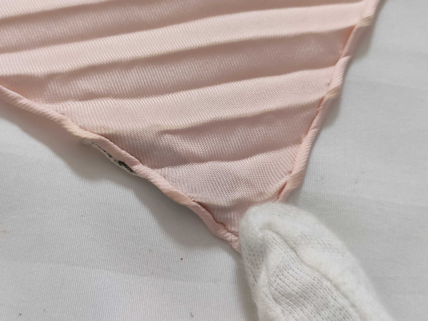 HERMES Carre Hermes Carre 90 Pleated Spring Silk Scarf Pink Other Accessories