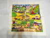 HERMES Carre Hermes Carre 90 Nuba Mountain Silk Scarf Ivory x Multicolor Scarf
