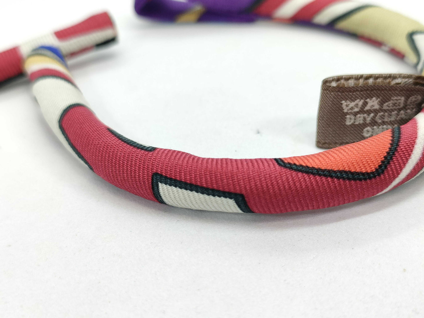 HERMES Petit Ash Brid Sois PM Silk Bracelet Multicolor Bracelet Bangle