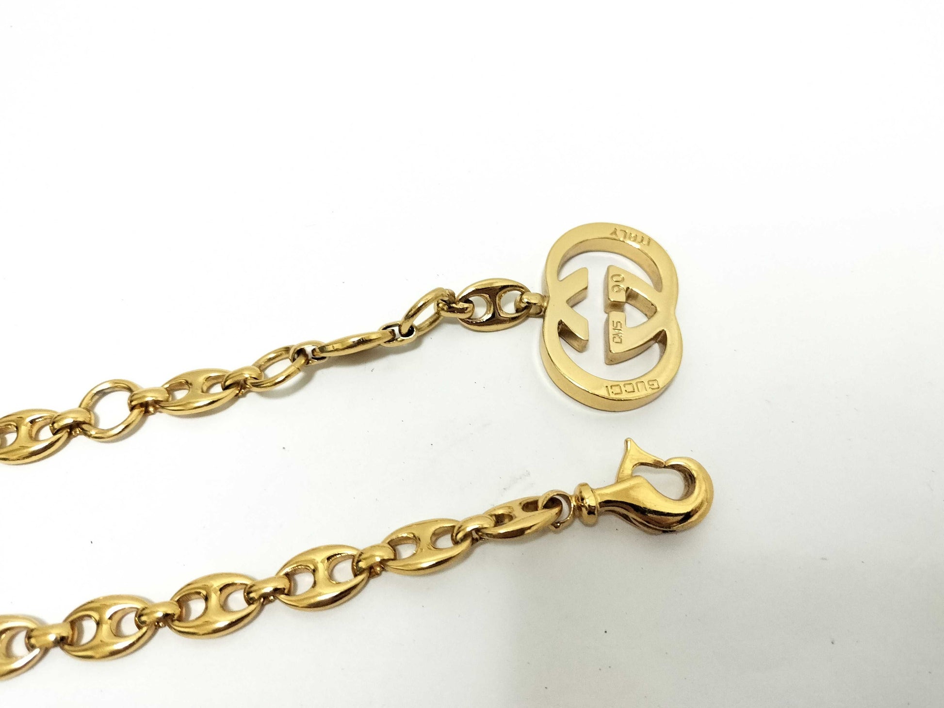 GUCCI GP Chain Belt Gold Belt