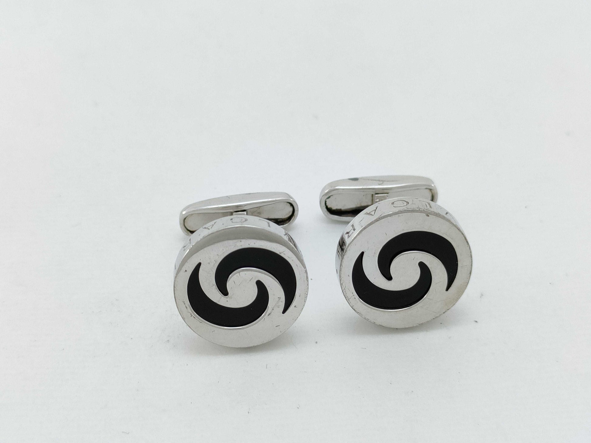 BVLGARI Bulgari Optical Cufflinks SV925 Tie Pin Cufflinks
