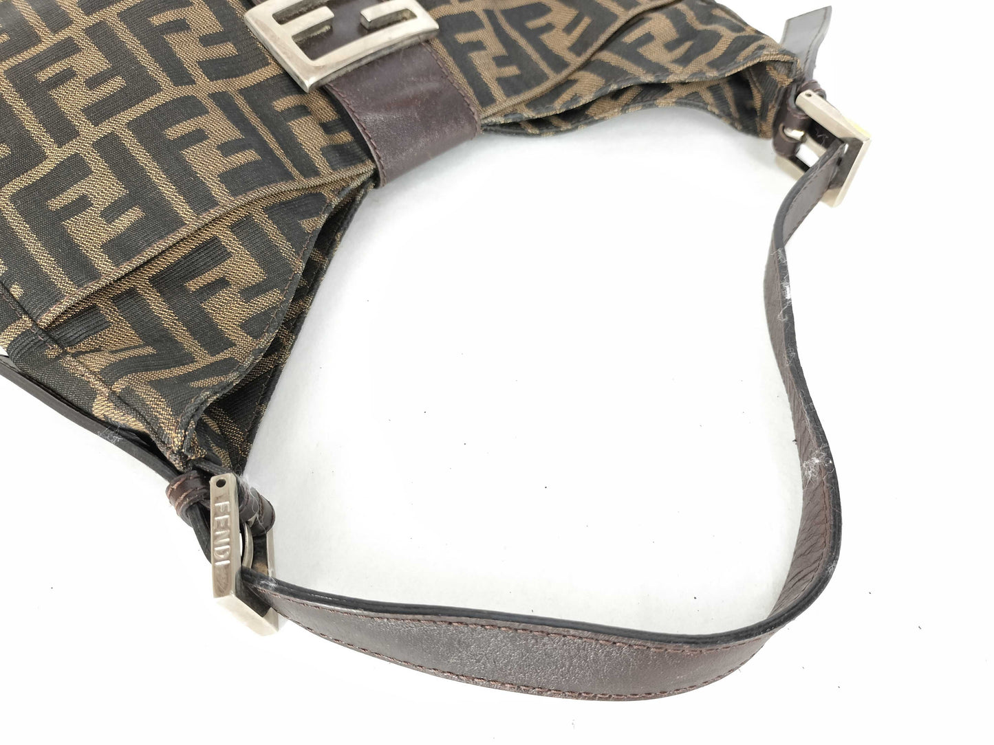 FENDI Zucca Fendi Zucca Nylon Canvas One Shoulder Bag 214526569018 Khaki Shoulder Bag