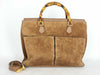 GUCCI Bamboo Gucci Bamboo Suede 2way Handbag 002/123/0322 Brown Handbag
