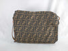 FENDI Zucca Nylon Canvas Shoulder Bag Khaki x Black Shoulder Bag