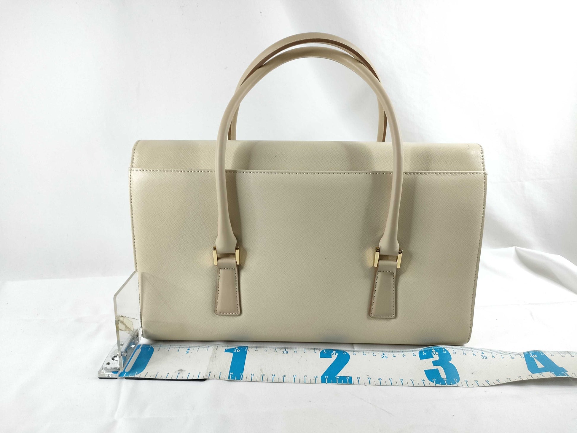 BURBERRY Leather Handbag Cream Handbag