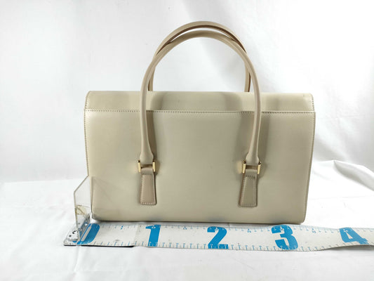 BURBERRY Leather Handbag Cream Handbag