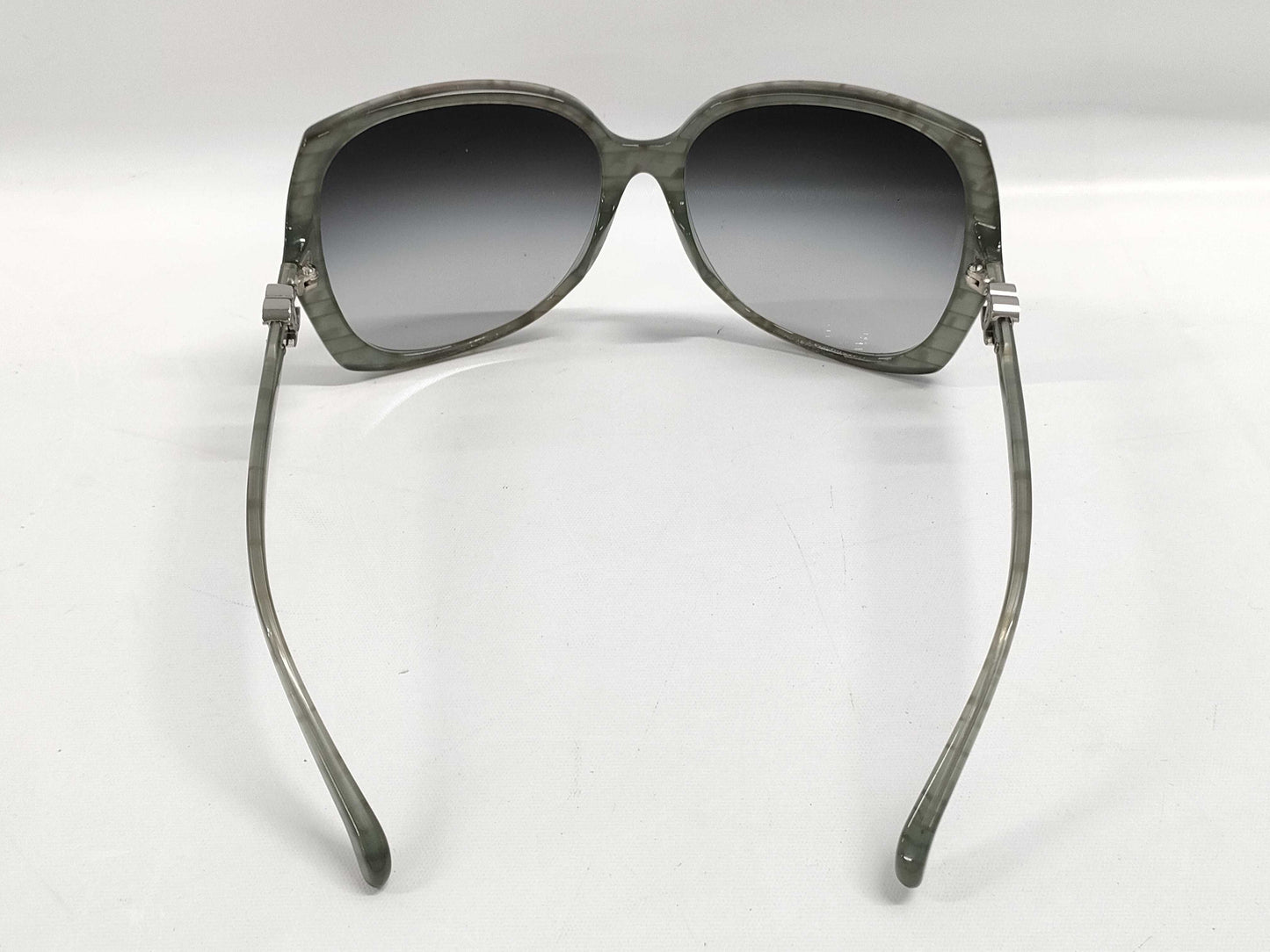 CHANEL Coco Mark Plastic Sunglasses Gray Sunglasses/Eyeglasses