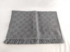 GUCCI Gucci GG Pattern Wool Muffler Grey Muffler