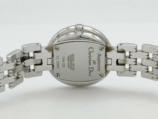 Dior D44-120 CC5982 Quartz Grey Dial Immovable No Guaranteed Operation Women's Watch