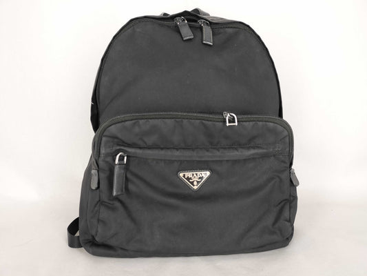 PRADA Nylon Prada Tesuto Backpack Black Rucksack