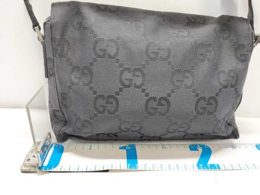 GUCCI GG Gucci GG Canvas Shoulder Bag 001/3805 002113 Black Shoulder Bag