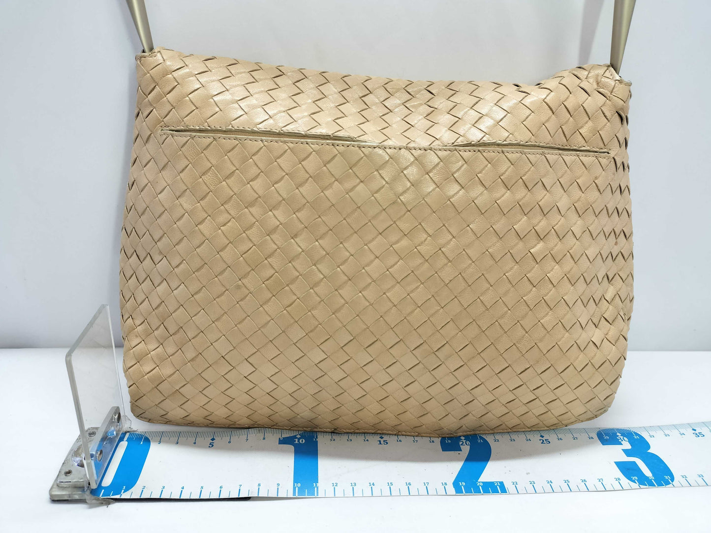BOTTEGA VENETA Intrecciato Bottega Veneta Intrecciato Leather Shoulder Bag Beige Shoulder Bag