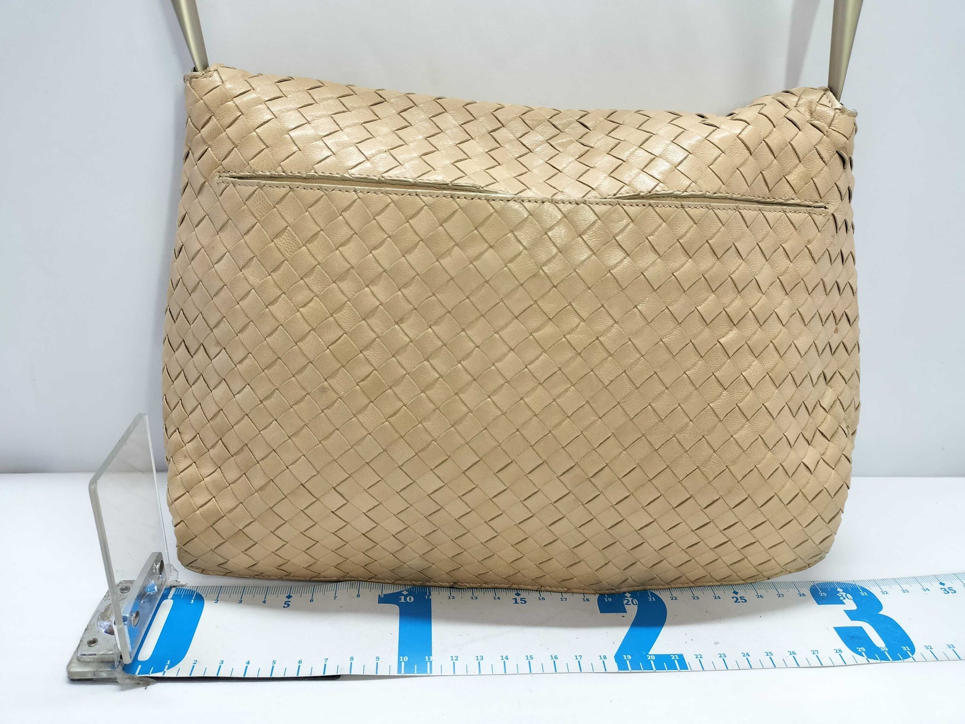 BOTTEGA VENETA Intrecciato Bottega Veneta Intrecciato Leather Shoulder Bag Beige Shoulder Bag