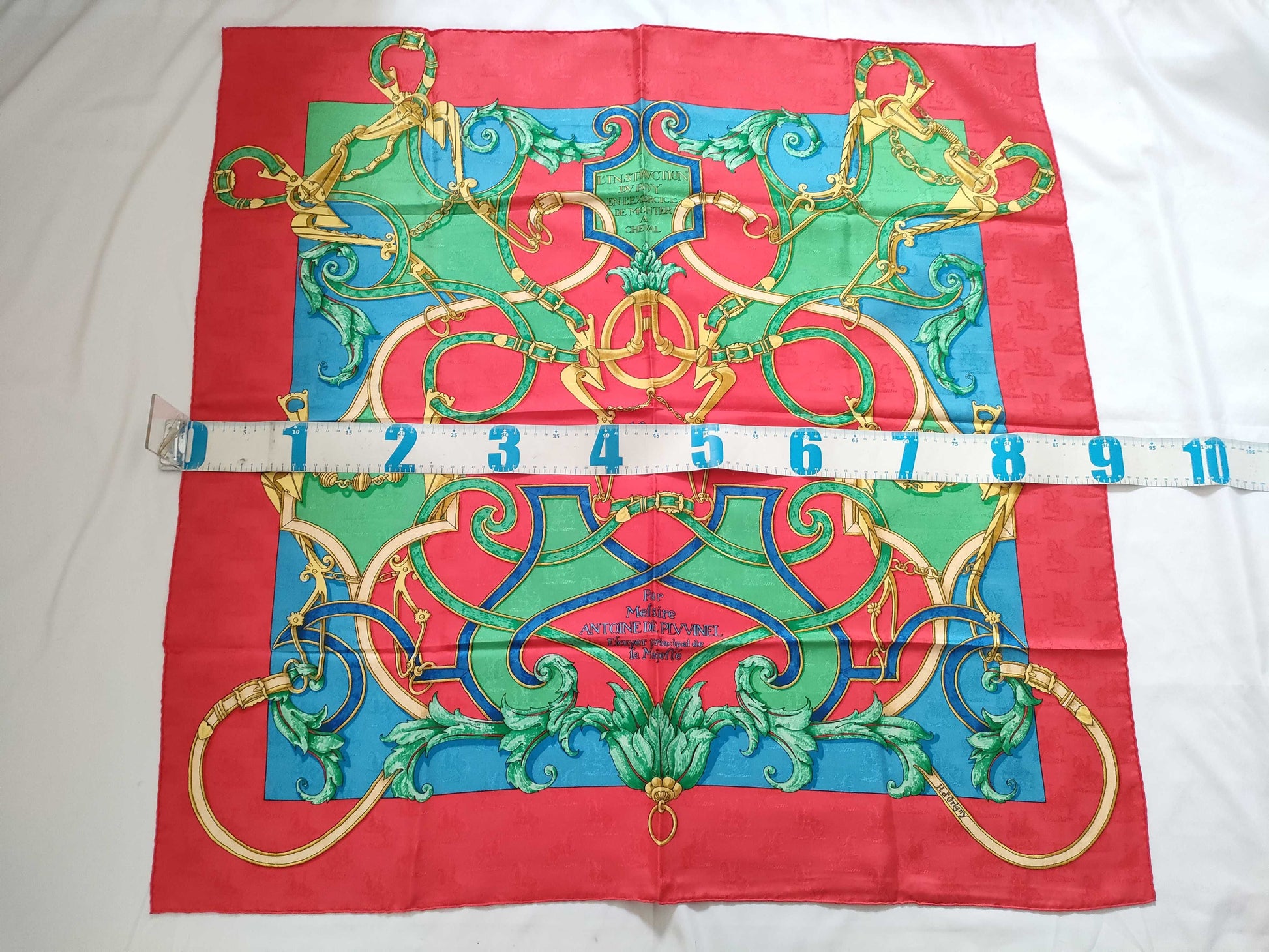 HERMES Kare Hermes Carre90 Imperial Silk Scarf Red Other Accessories