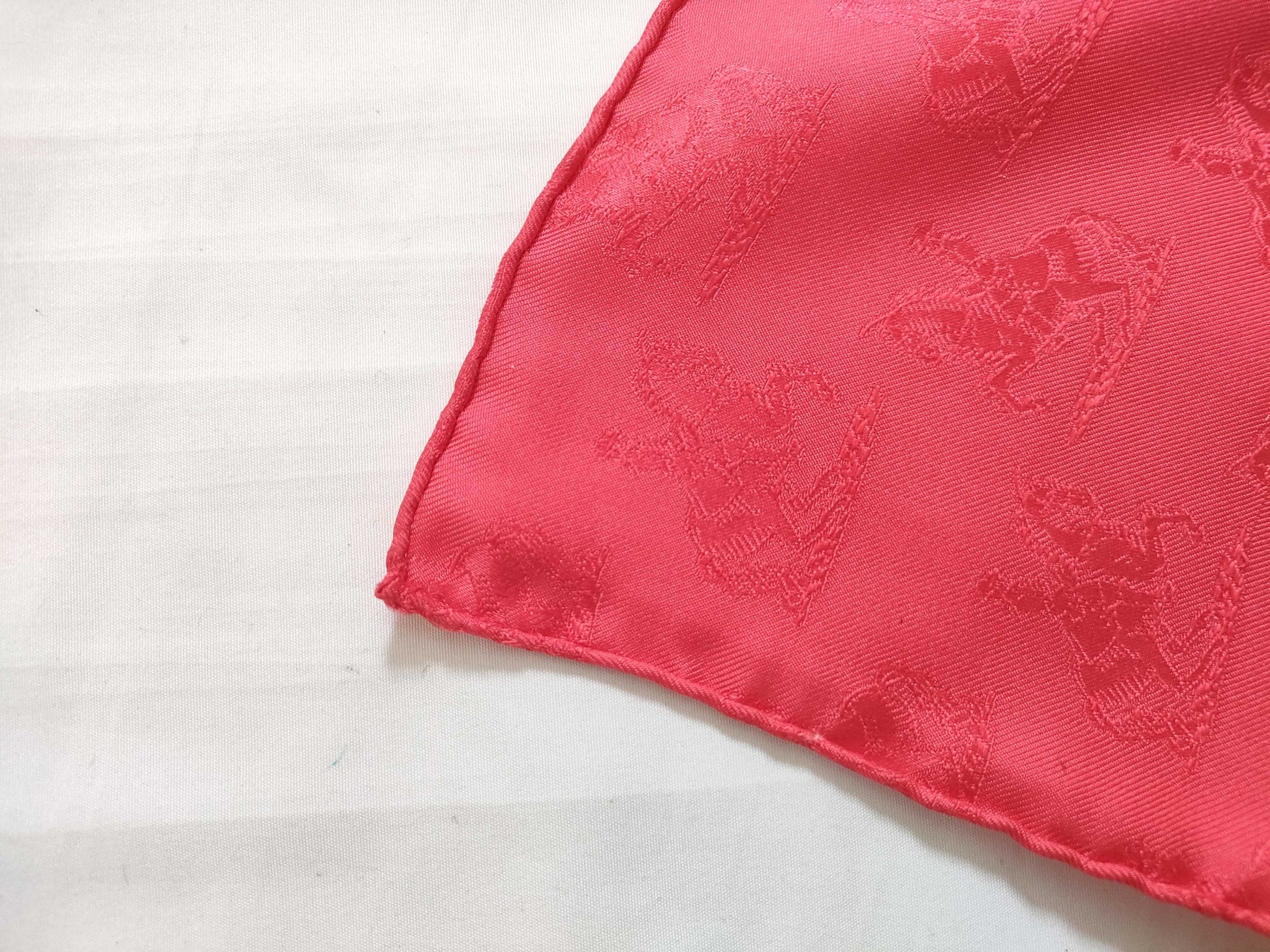 HERMES Kare Hermes Carre90 Imperial Silk Scarf Red Other Accessories