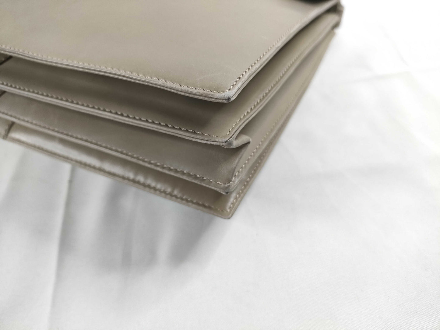 LOEWE Leather Shoulder Bag Beige Shoulder Bag