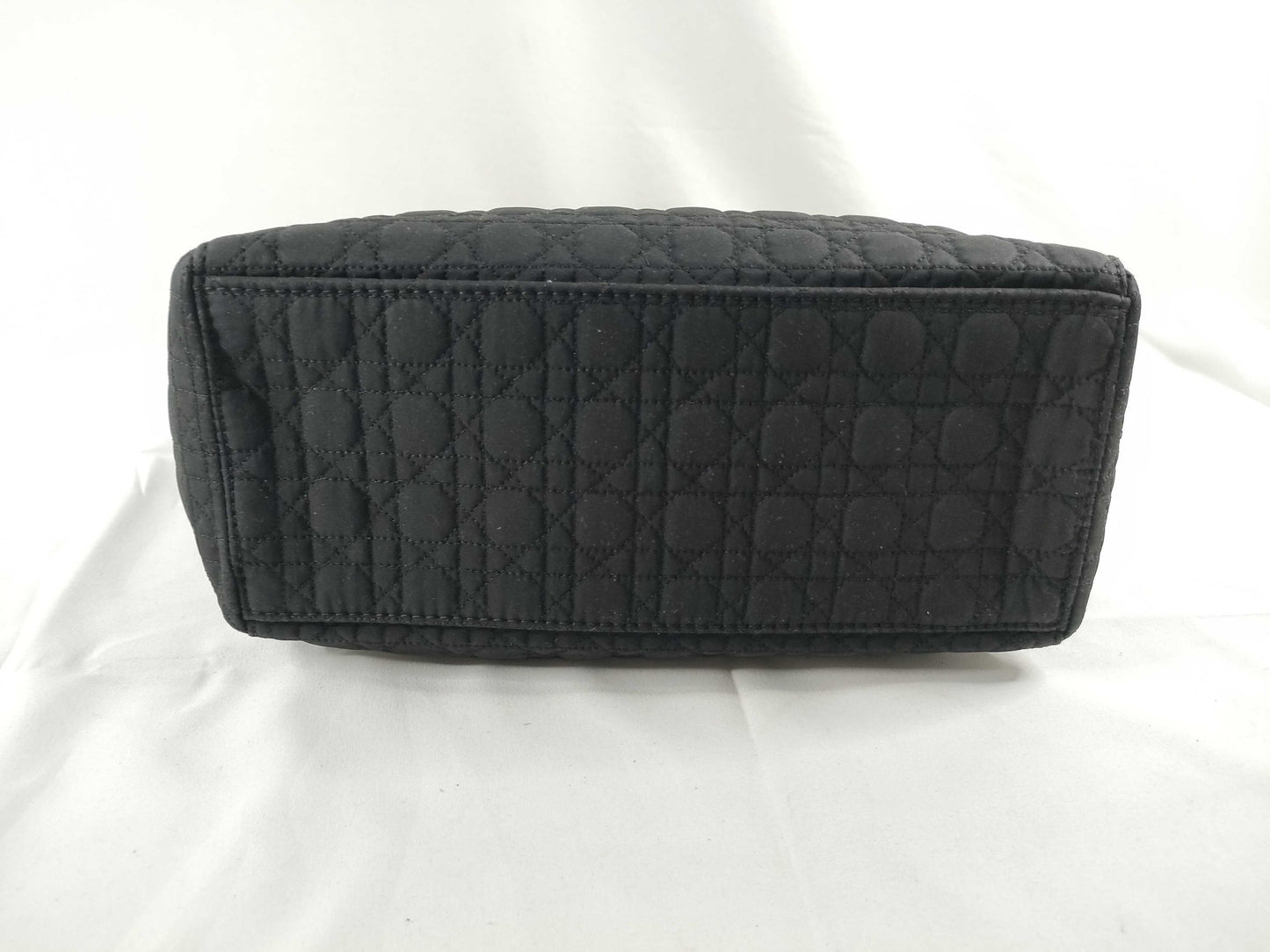 Dior Christian Dior Lady Dior Nylon Canvas Handbag RU0051 Black Handbag