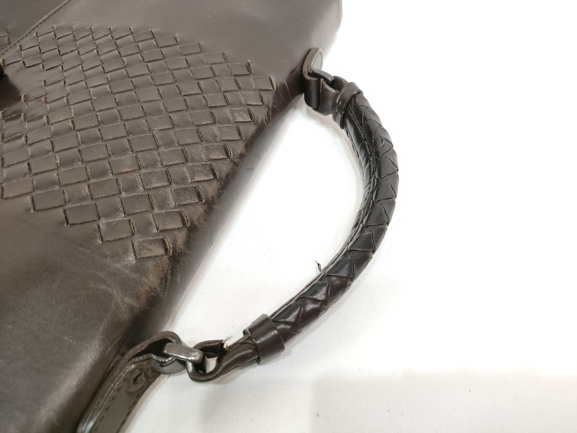 BOTTEGA VENETA Intrecciato Intrecciato Intrecciato Leather Business Bag Dark Brown Business Bag