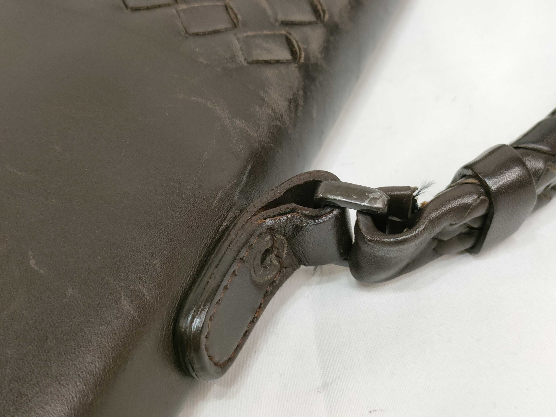 BOTTEGA VENETA Intrecciato Intrecciato Intrecciato Leather Business Bag Dark Brown Business Bag