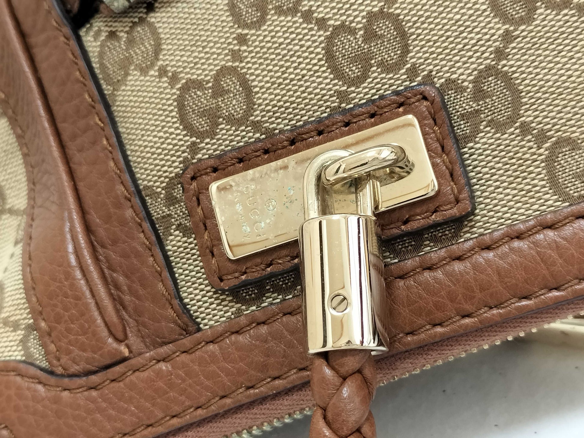 GUCCI GG Canvas Gucci GG Canvas Tote Bag Brown Tote Bag