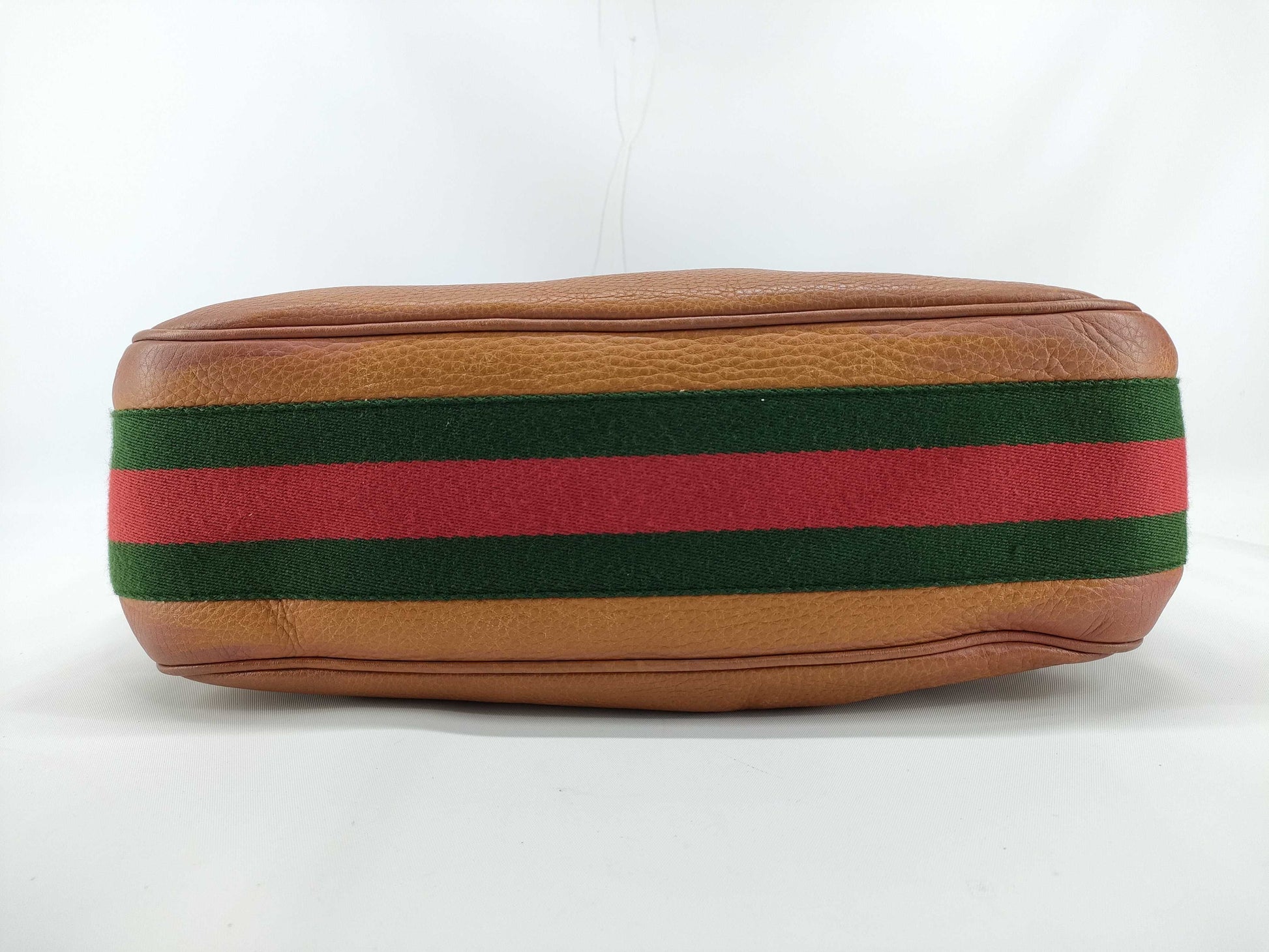 GUCCI Gucci Leather One Shoulder Bag Camel Shoulder Bag