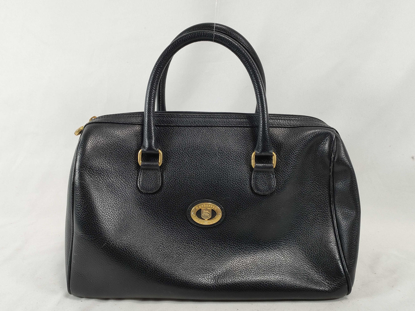 Burberrys Leather Handbag Black Handbag