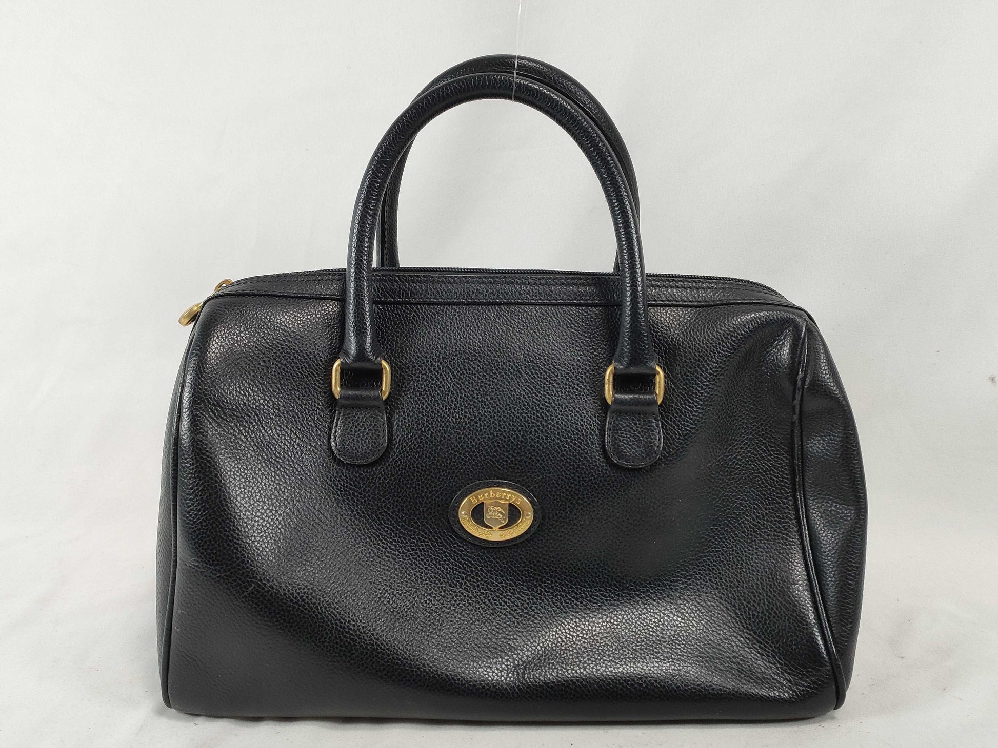 Burberrys Leather Handbag Black Handbag